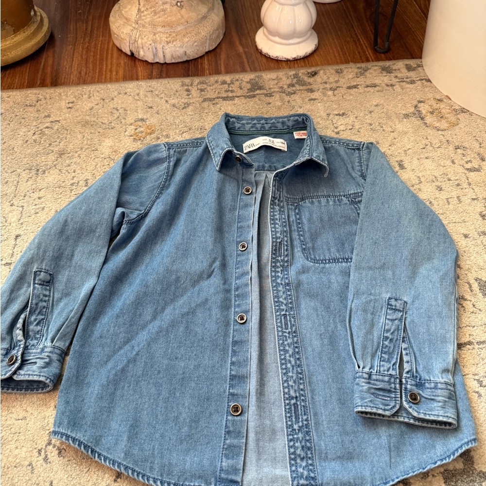 Zara Light Blue Denim Shirt